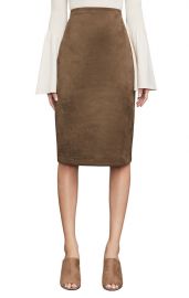 BCBGMAXAZRIA   Lyric Faux Suede Pencil Skirt   Mocha at Nordstrom Rack